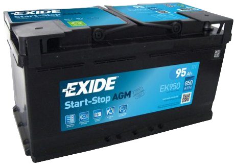 Автомобільний акумулятор EXIDE START-STOP AGM 95A (EK950)