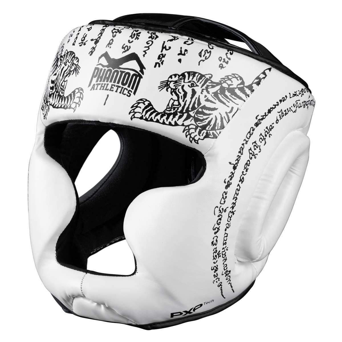 Боксерский шлем Phantom Muay Thai Full Face с капой White (3070039969) Боксерский шлем Phantom Muay Thai Full Face с капой White (3070039969)