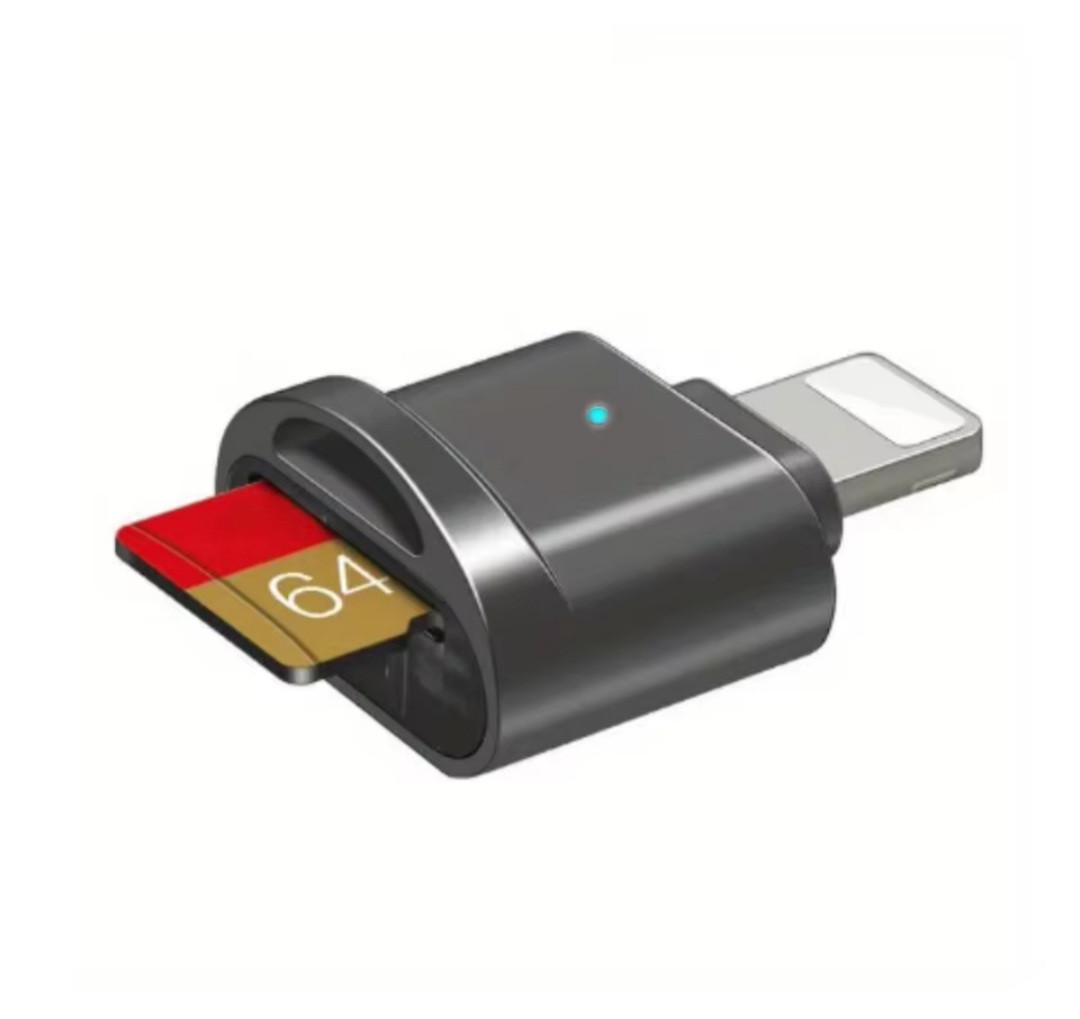 Адаптер OTG Lightning Micro-SD Black (2520906655)
