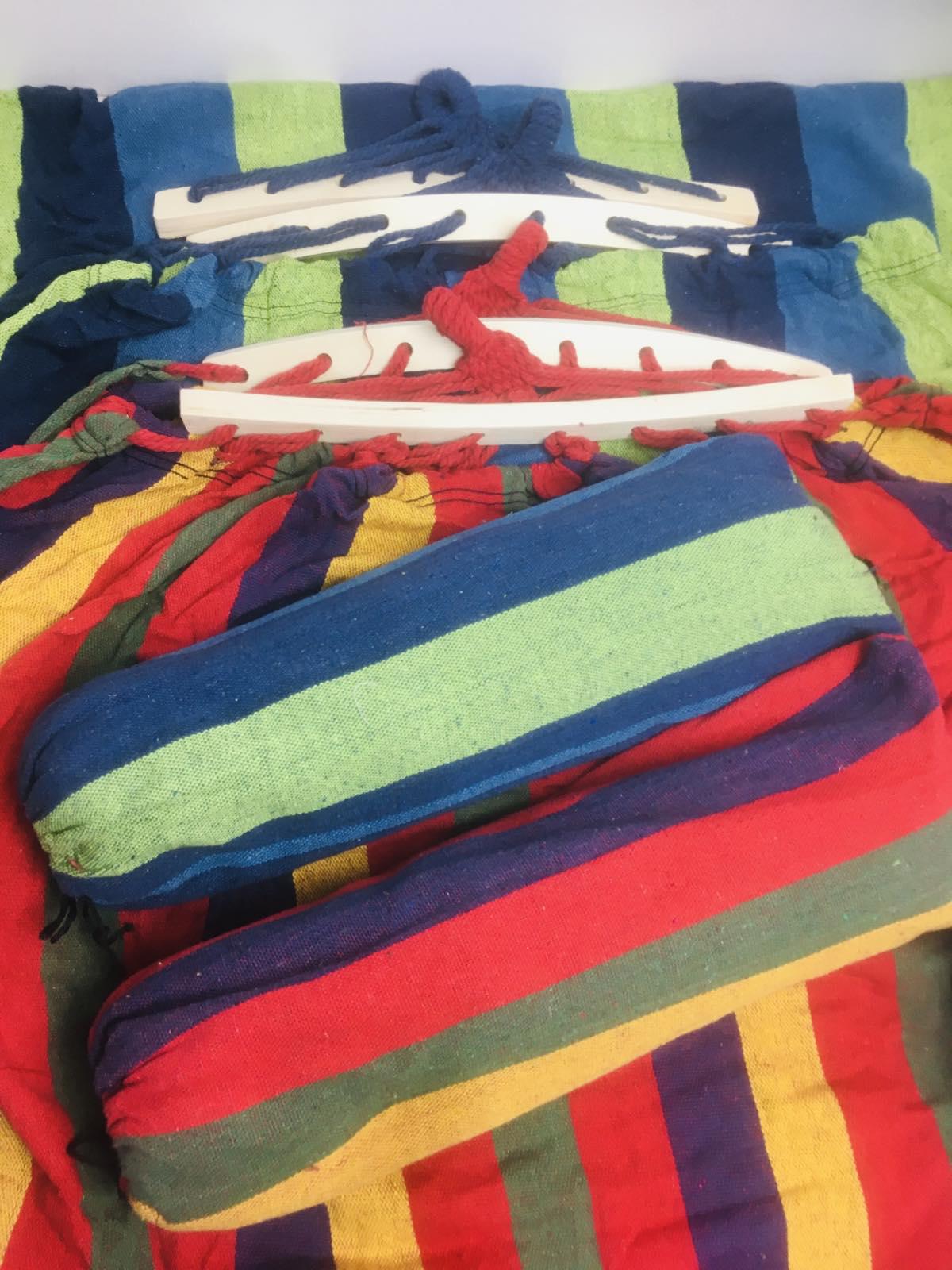 Гамак підвісний з перекладиною 100x200 см Різнокольоровий (6018) - фото 2 Гамак підвісний з перекладиною 100x200 см Різнокольоровий (6018) - фото 2