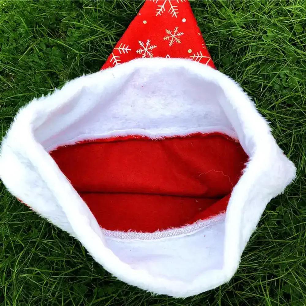 Шапка новогодняя карнавальная Stenson R95957 28x40 см Красный (606833) - фото 4 Шапка новогодняя карнавальная Stenson R95957 28x40 см Красный (606833) - фото 4