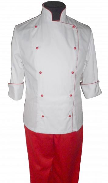 Костюм кухаря Шеф-кухар White/Red (8289133)