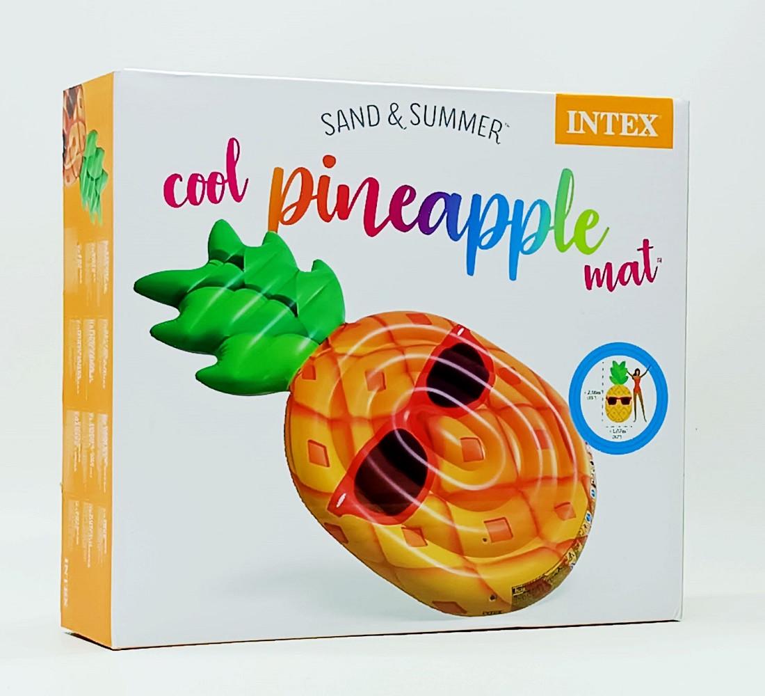 Пліт надувний Intex Ананас в окулярах 2,16х1,07 см (58790)