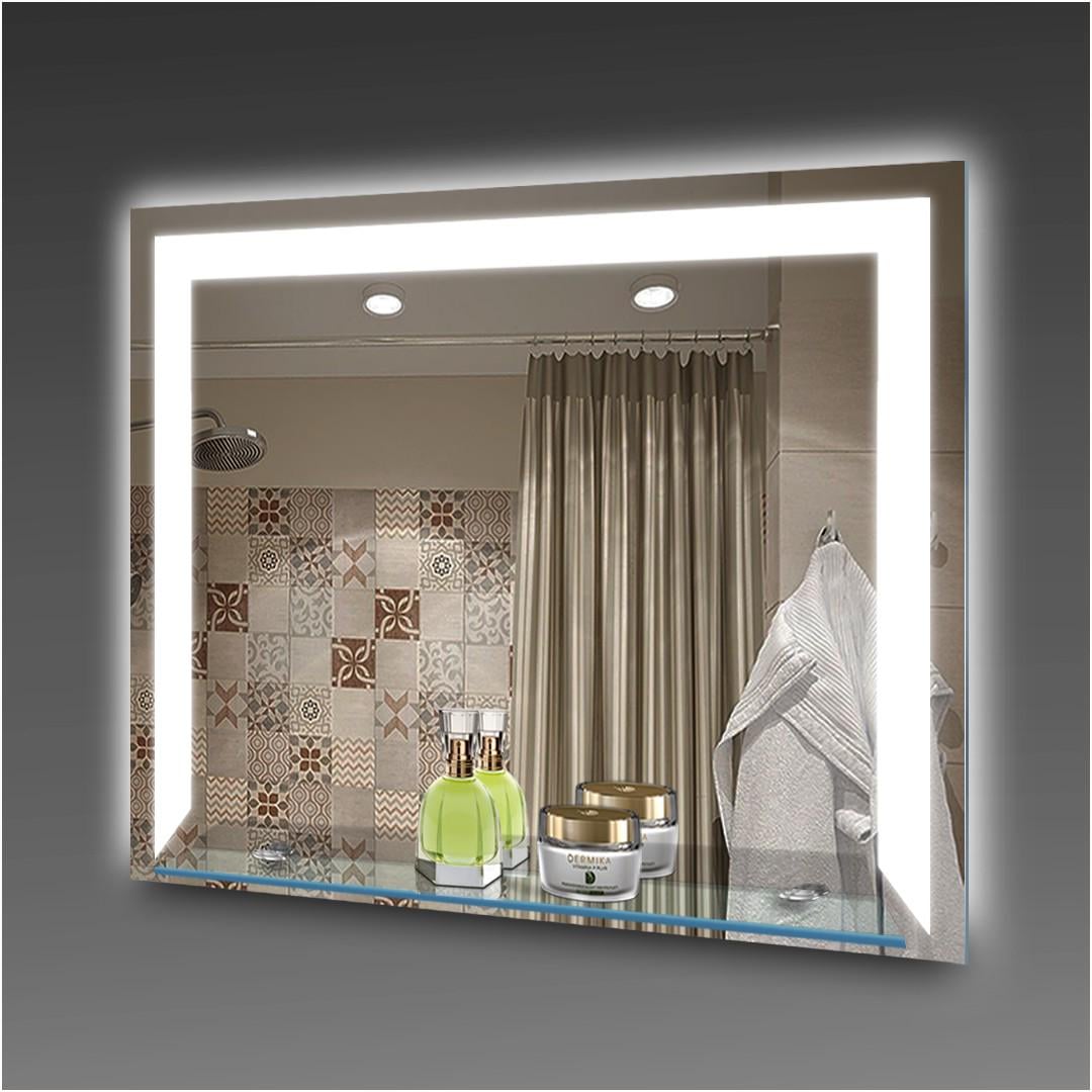 Дзеркало Екватор ML-57 з LED підсвічуванням та полицею 80x100 см (25554441)