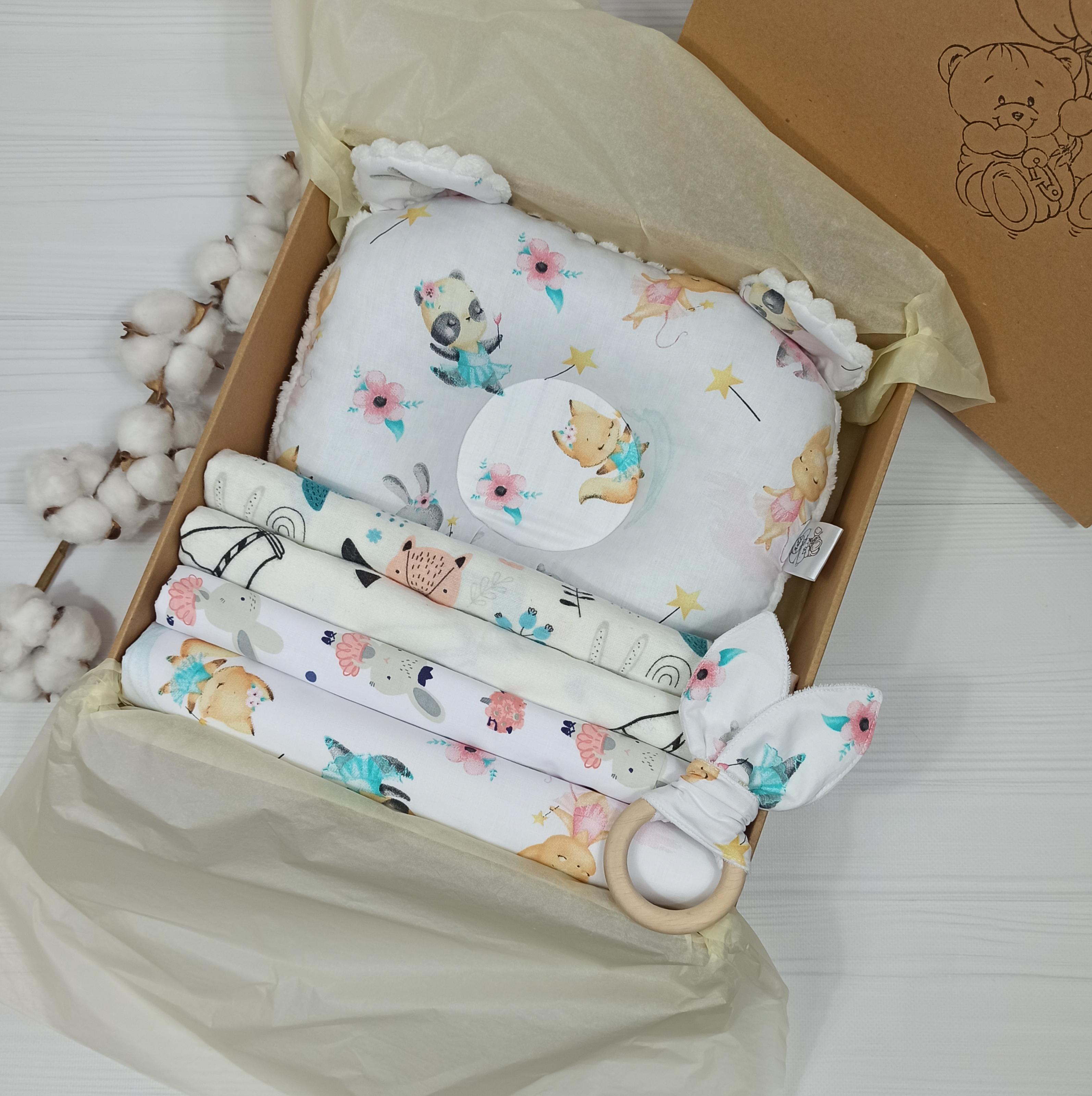 Набор пеленок a.l.babybox Зверюшки балерины 6 шт. Белый (18237011)