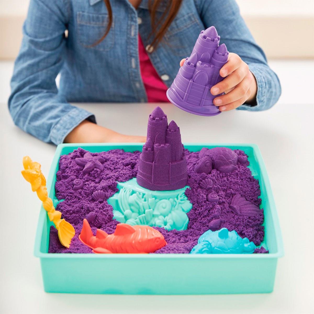 Набір піску для дитячої творчості Kinetic Sand V2 Замок з піску (71402-ks) - фото 7