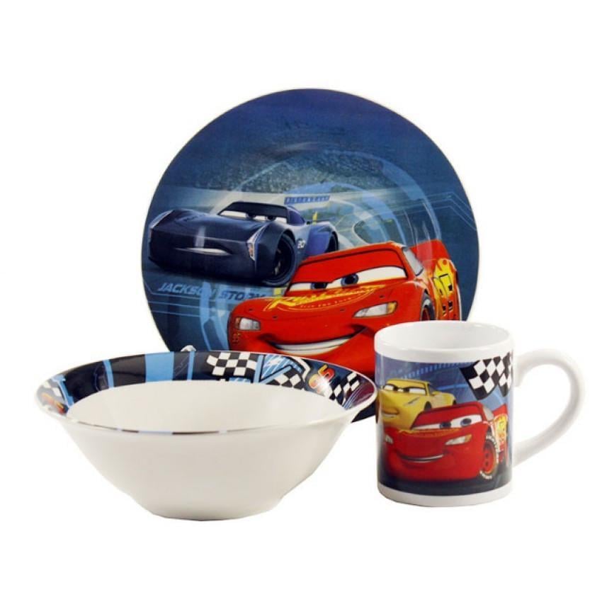 Набор детской посуды Interos ТО-7 Тачки Маквин фарфор 3 пр. (84408)