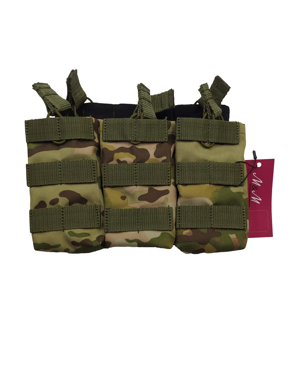 Подсумок М&М для магазинов АК или М16 6 шт. Мультикам (213458)