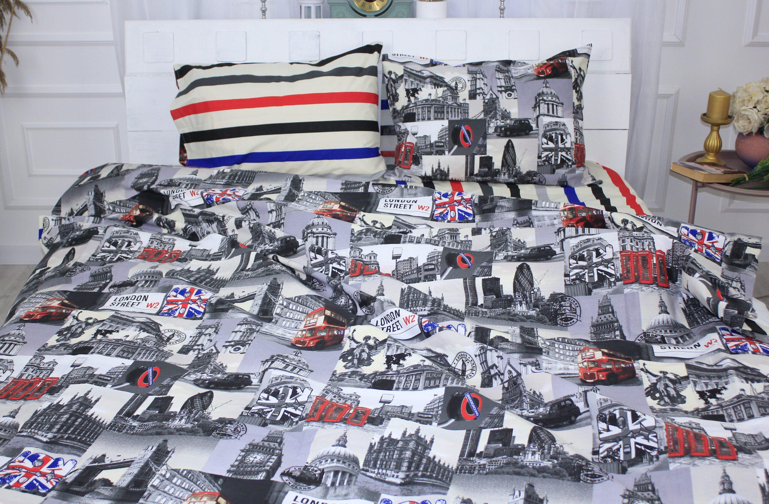 Комплект постельного белья MirSon 17-0538 London Street детский бязь 110х140 см (2200003795899)