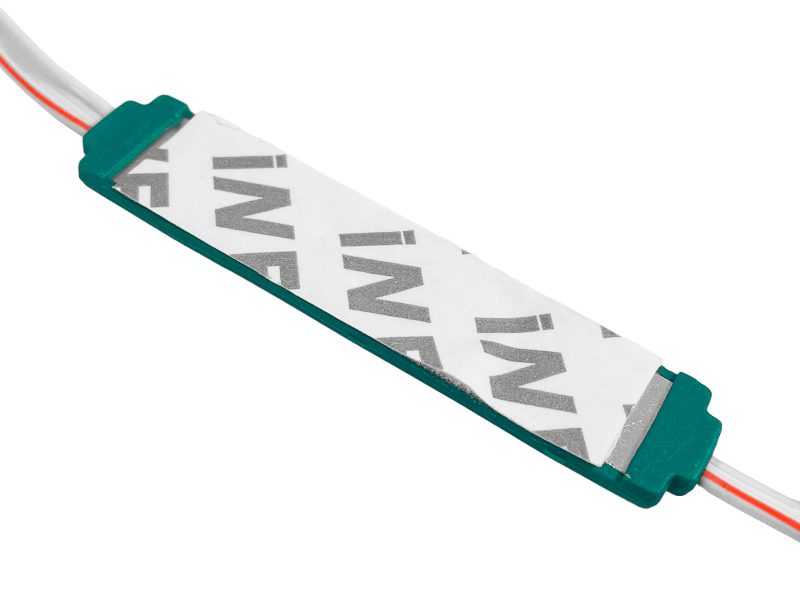 Модуль світлодіодний LEDUA 2835-3smd 12V IP65 1,5 Вт з лінзою Зелений (8208) - фото 2