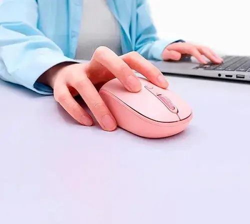 Мышь беспроводная BASEUS F01B Tri-Mode Wireless Mouse B01055503413-00 Pink - фото 7