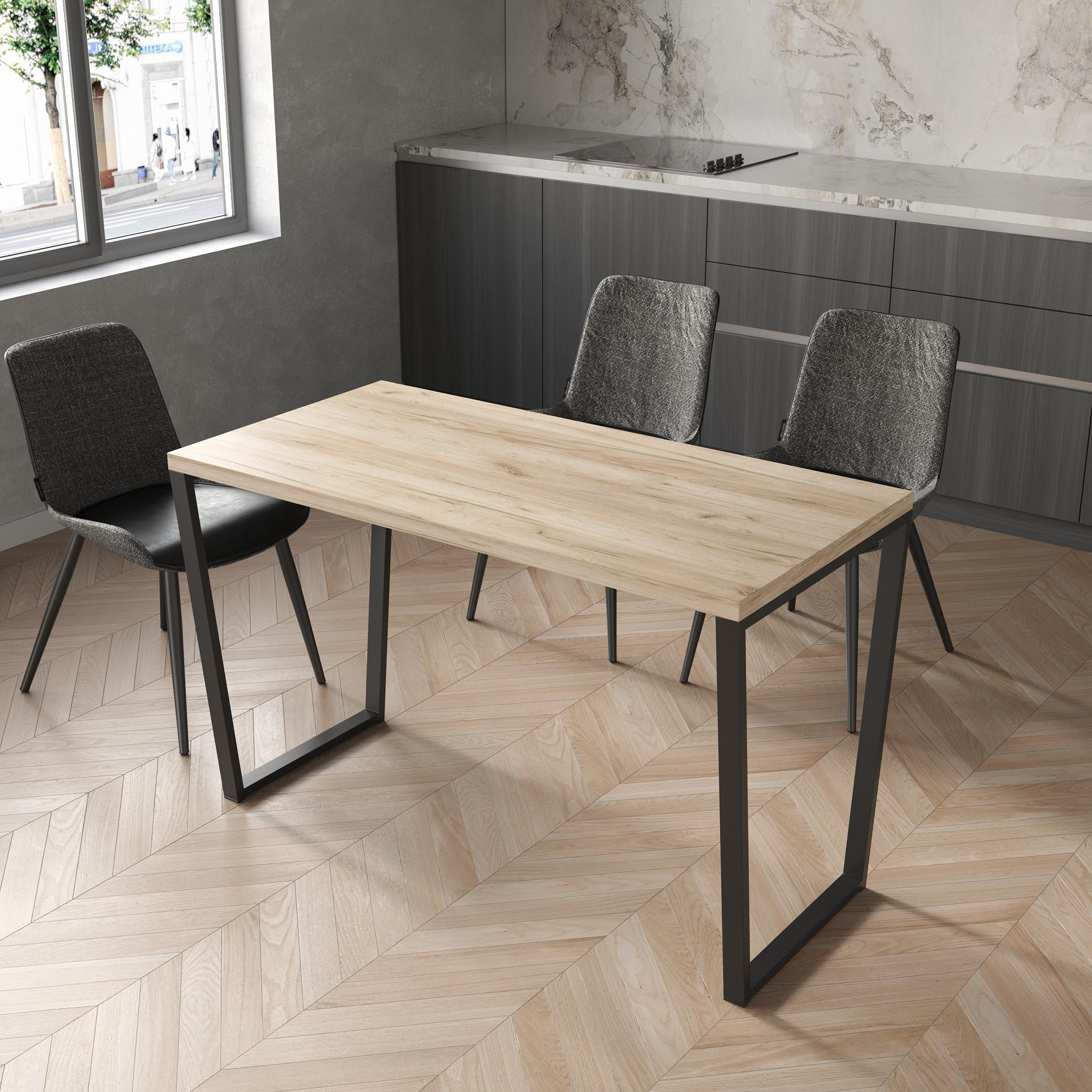 Обідній стіл 02 1600х800х32 мм Дуб Крафт Сірий (23514124)