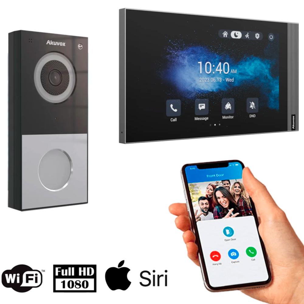 Комплект Wi-Fi відеодомофона Akuvox S563W та панелі виклику DB01 (S563WDB01) - фото 6 Комплект Wi-Fi відеодомофона Akuvox S563W та панелі виклику DB01 (S563WDB01) - фото 6