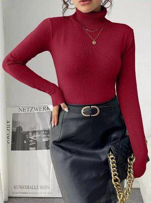 Гольф жіночий Moni&co L/XL Бордовий - фото 4 Гольф жіночий Moni&co L/XL Бордовий - фото 4