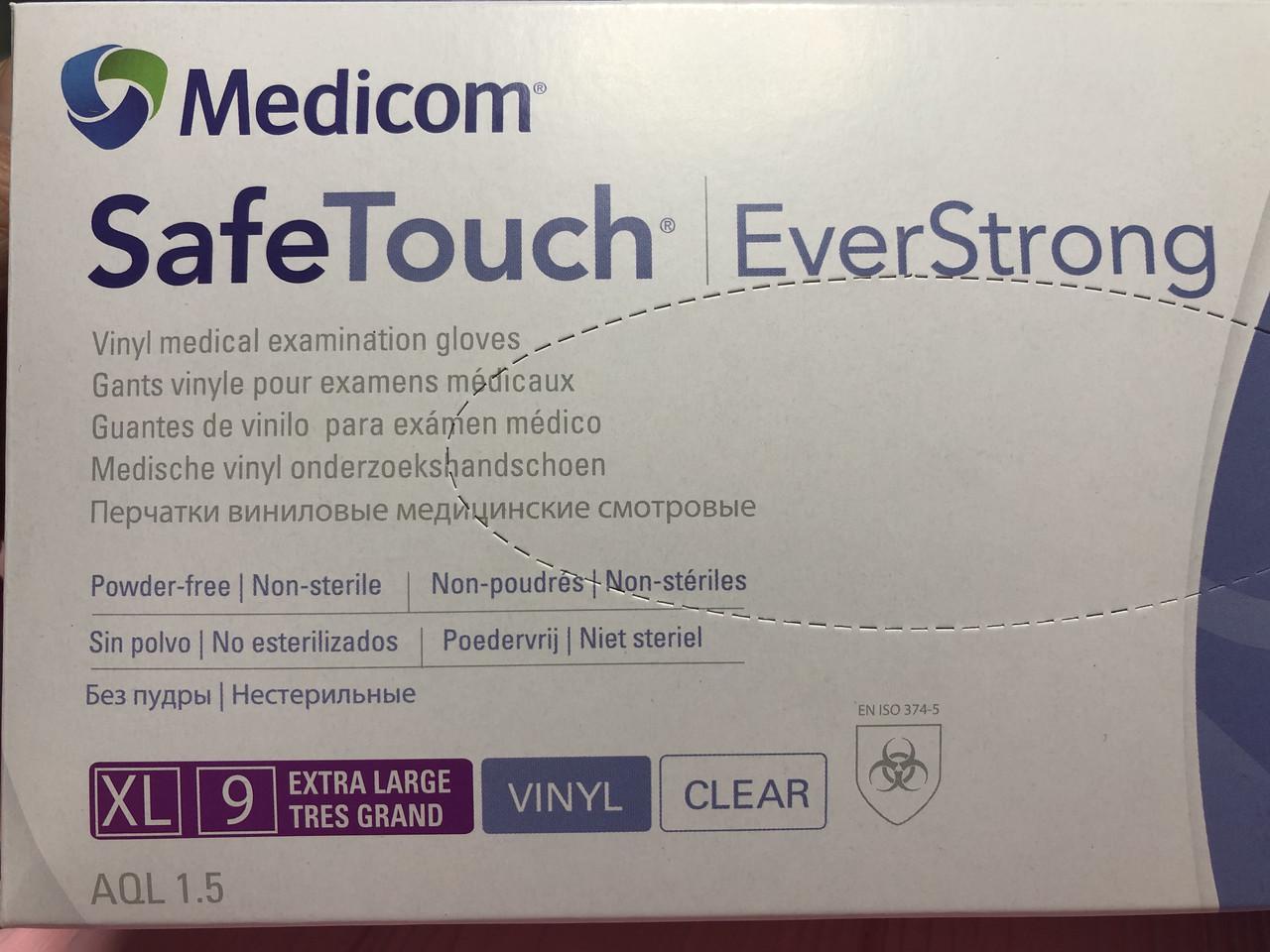 Вінілові медичні рукавички Medicom SafeTouch EverStrong р. XL 100 шт. - фото 3