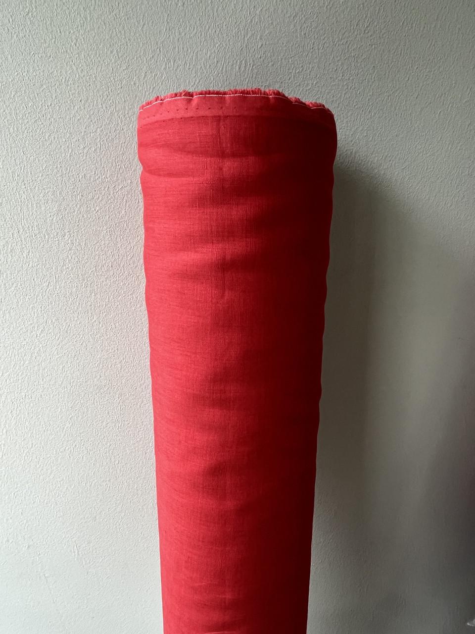 Ткань рубашечная LINEN PLUS льняная 143 см 1309 Красный - фото 1 Ткань рубашечная LINEN PLUS льняная 143 см 1309 Красный - фото 1