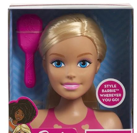 Голова манекен Барбі блондинка Barbie Mini Blonde Styling Head маленька 15 см