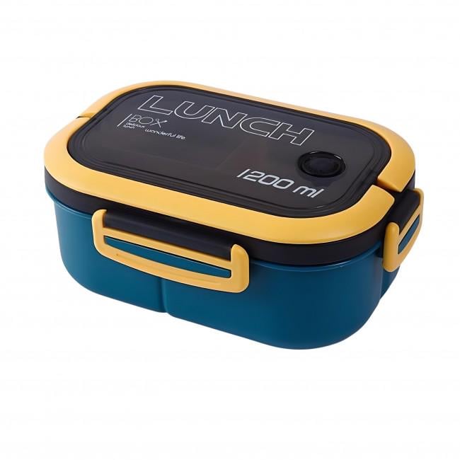 Ланч-бокс з приладами Wonder 1,2 л Синій (406268)
