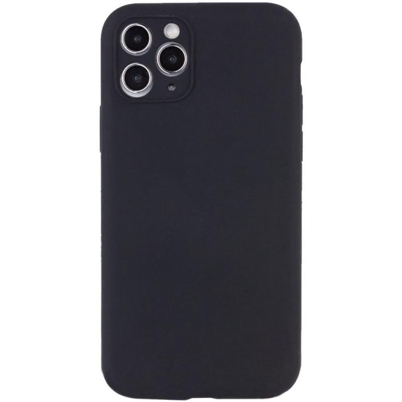 Противоударный чехол Silicone Case Full Camera Protective (AA) NL для Apple iPhone 12 Pro (6.1") Черный / Black