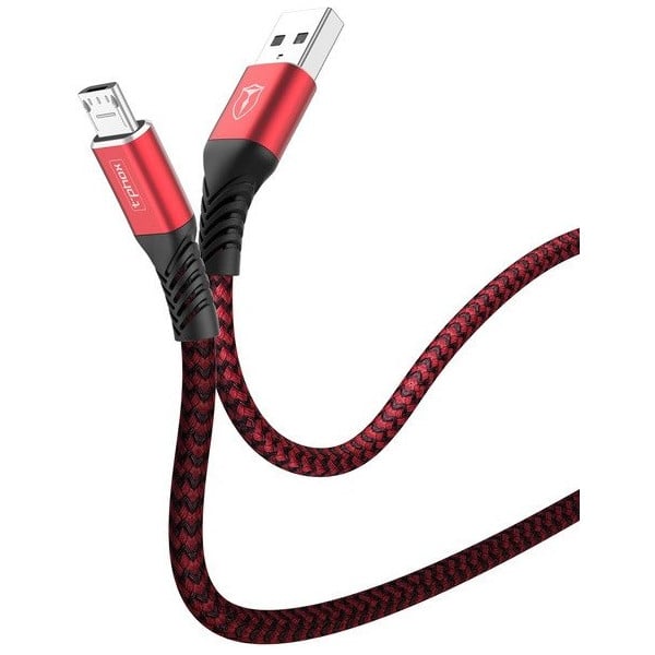 Кабель T-Phox Jagger T-M814 Micro USB 1 м Red - фото 2