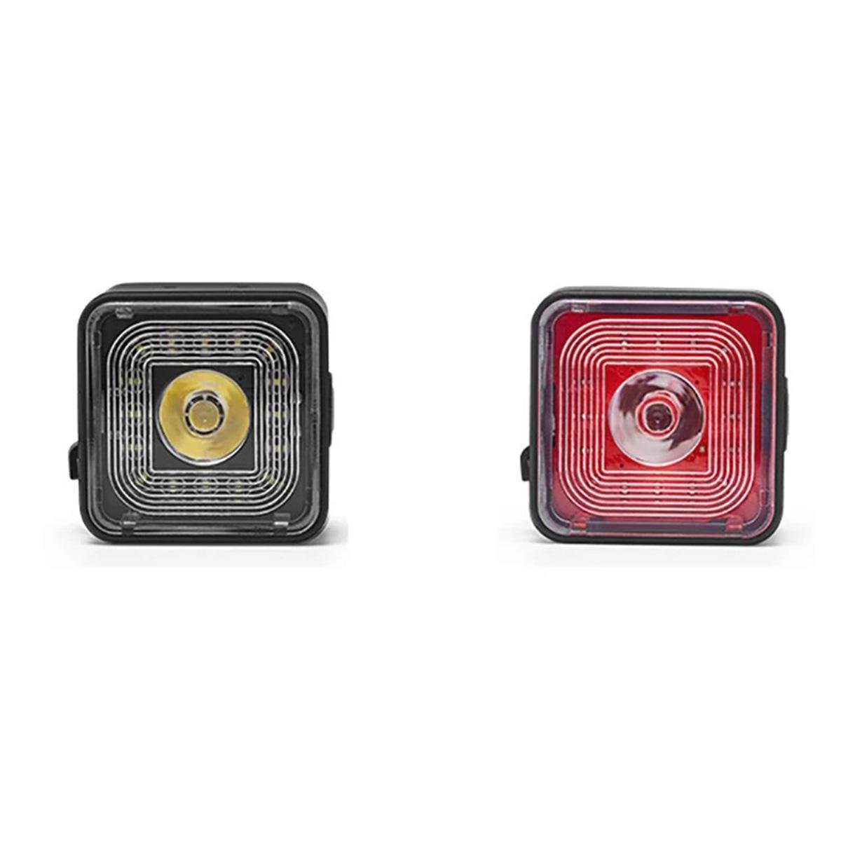 Комплект фонарей задний и передний ENLEE E-105 и E-105S габарит/стоп/блимавка Черный (EN-E105105S-3523UA)