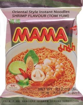 Лапша быстрого приготовления MAMA Том Ям Оригинальная 60 г (000009521)