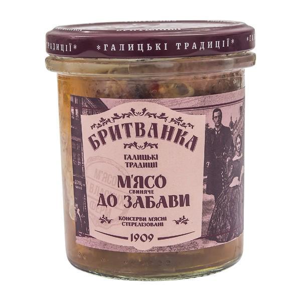 Мясная консерва Бритванка "М'ясо до забави" 310 г (33347737)