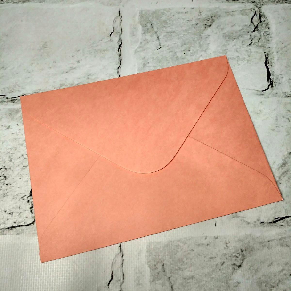 Конверт паперовий 12,6х17,5 см Персиковий (5-86184)