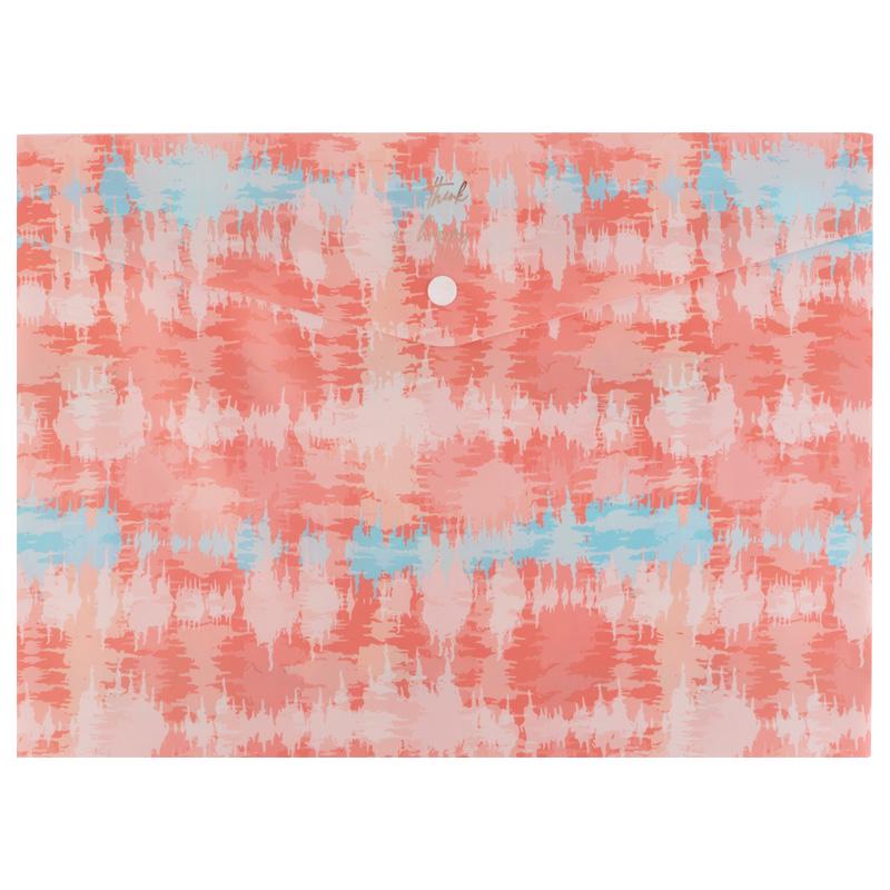 Папка на кнопке Axent Peachy Mood А4+ Розовый (1495-27-A)