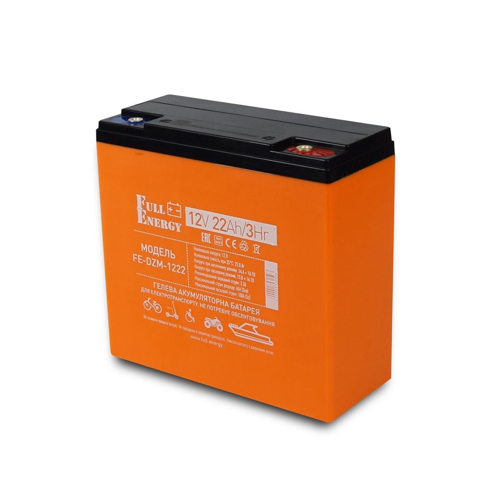 Аккумулятор тяговый гелевый Full Energy FE-DZM-1222 12 В 22 Ач для электротранспорта (2021583409)
