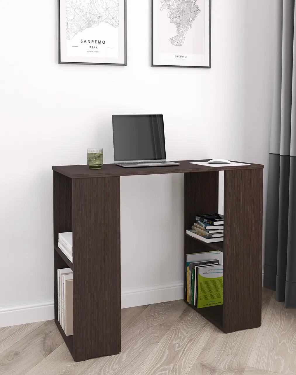 Компьютерный стол с полками 900х750х400 мм Венге Темный (S-11)