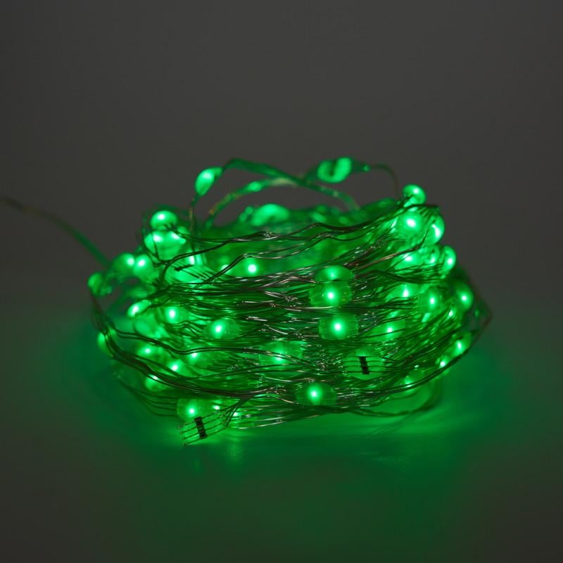 Гірлянда нитка 10 м 100LED RGB USB Bluetooth/пульт управління IP20 (721237)