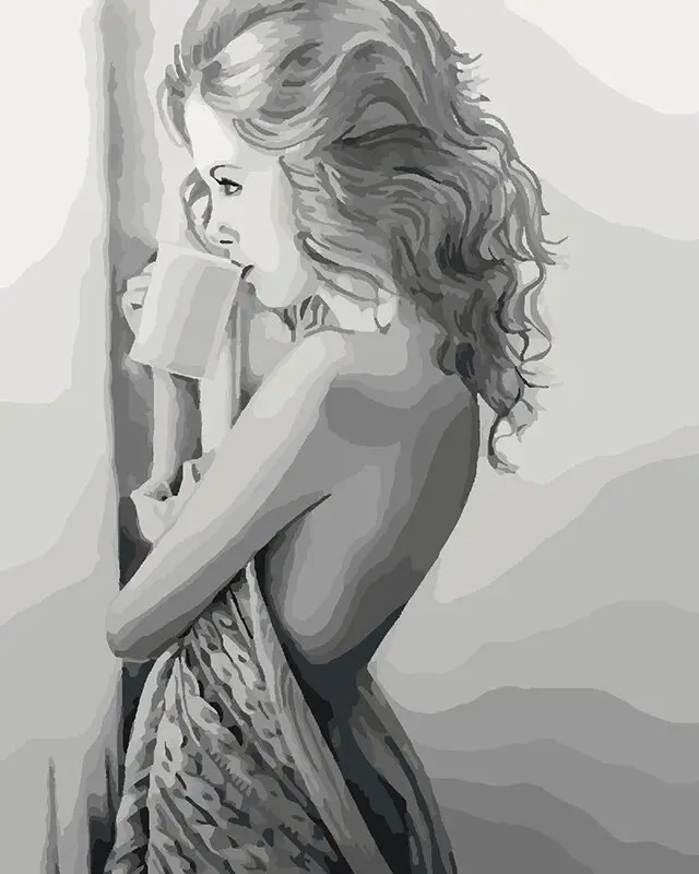 Картина по номерам Идейка "Наедине с мечтами" 40х50 см (KHO4545)