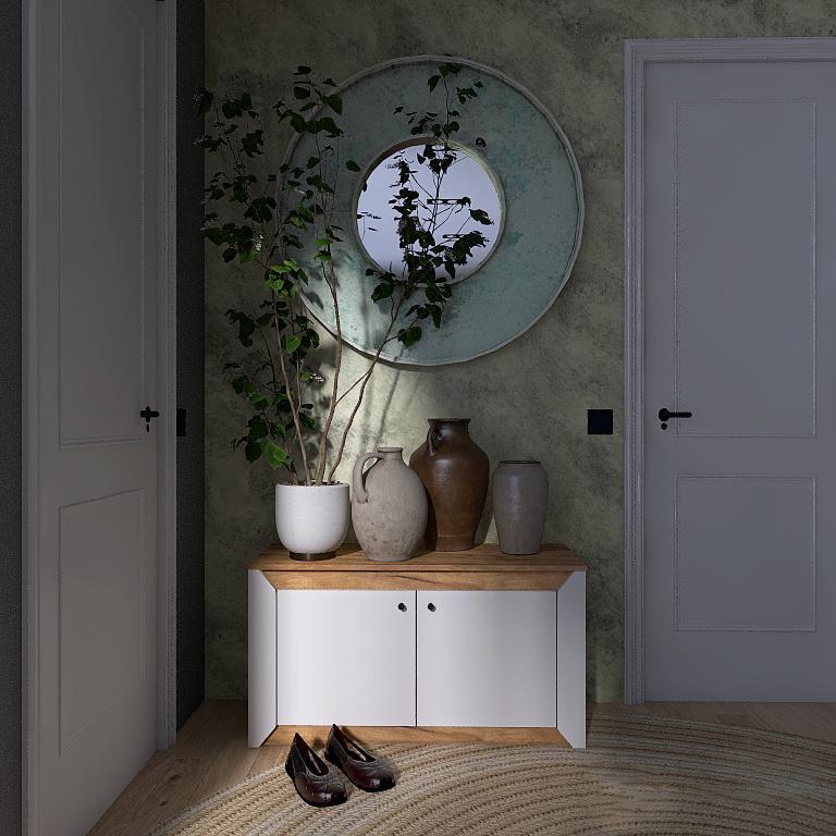 Тумба для взуття Еверест Нордик-980 2Д Крафт золотий/Білий (115446)