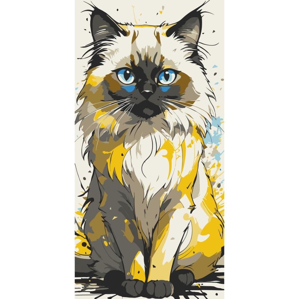 Картина за номерами ART CRAFT 11560-AC Гарний котик 40х80 см (2346928175)