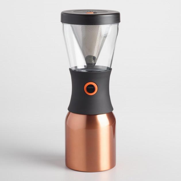 Набор для заваривания кофе Asobu Cold Brew с термосом 1 л Медный (KB900 COPPER/BLACK)