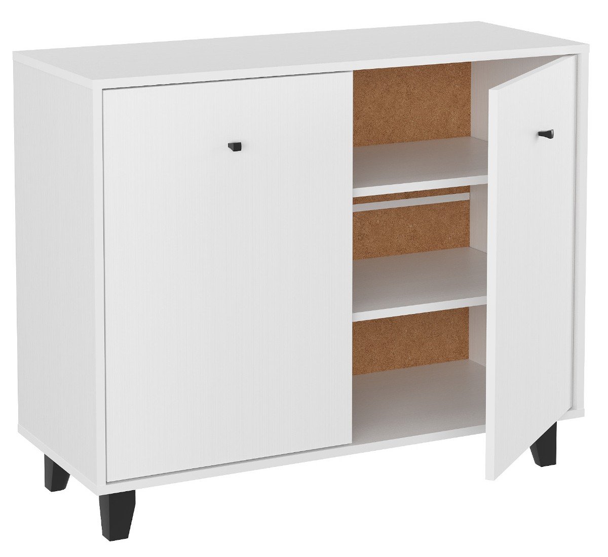 Комод із дверцятами Компаніт Комод-20 100х40х82 см Альба Білий (15327)