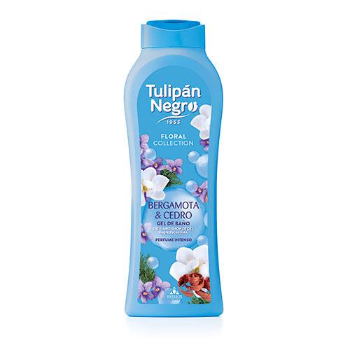 Парфюмированный гель для душа Tulipan Negro Floral Бергамот и кедр 650 мл