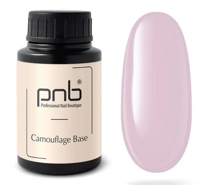 База для гель-лака камуфлирующая каучуковая PNB UV/LED Camouflage Base Light Pink 30 мл