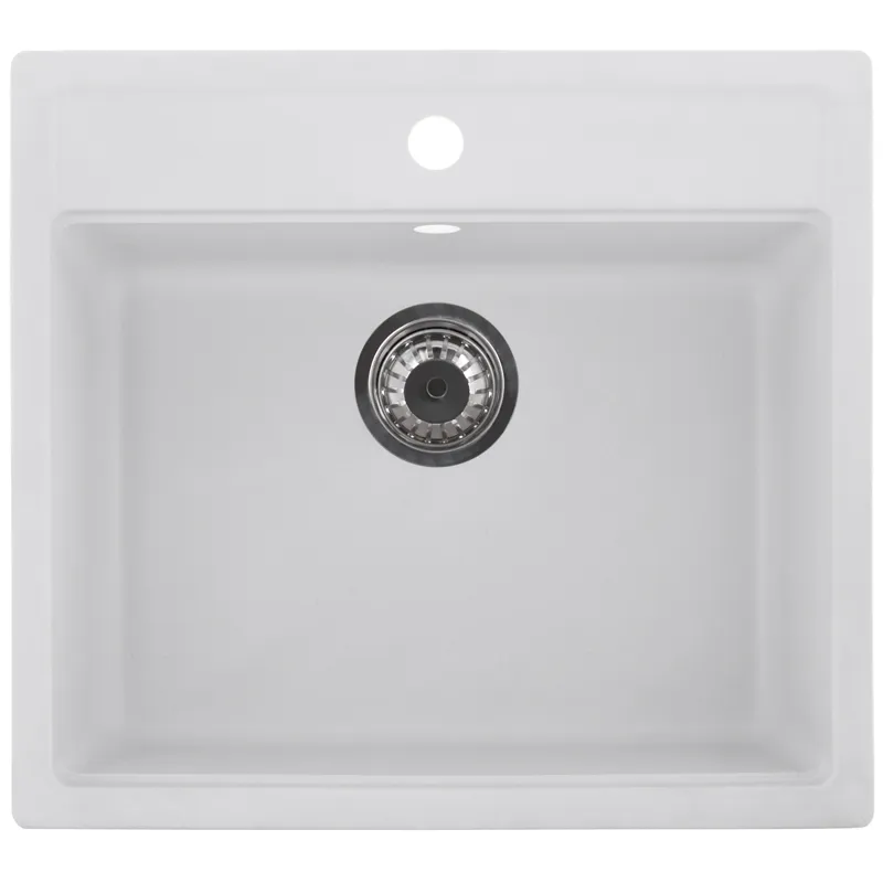 Мийка кухонна Zerix ZS-5751S-01 Белый (ZX4595)