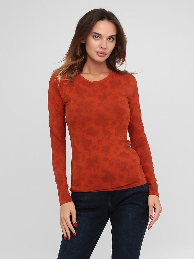 Футболка C & A 77580/2067917x26 длинный рукав женская XS Оранжевый (184436)