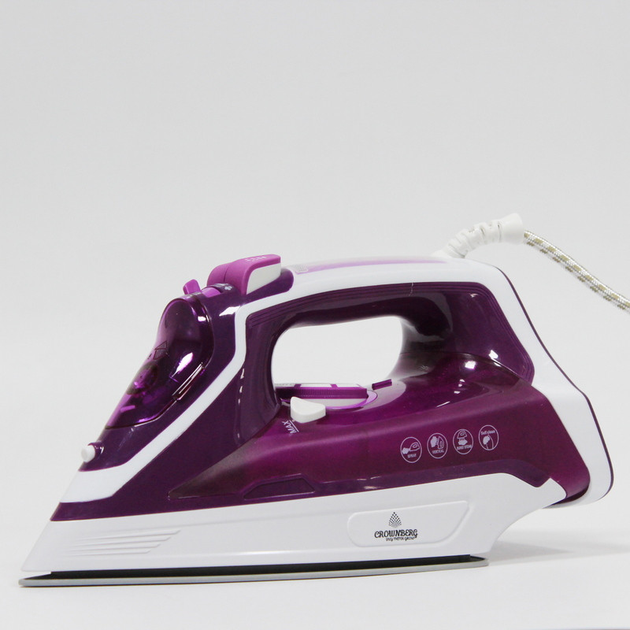 Утюг паровой Crownberg CB-7443 2200 Вт Фиолетовый (GR-04694) - фото 2