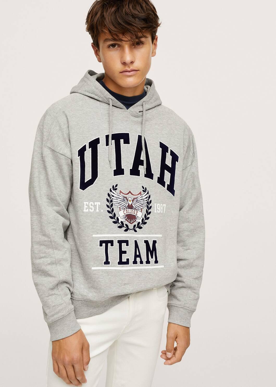 Худи для мальчика mango р. 158-164 Grey (17083774)