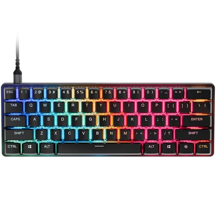 Клавіатура дротова ігрова SteelSeries Apex Pro Mini Gen 3 HyperMagnetic OmniPoint 3.0 OLED RGB англ./укр. Black (64913) Клавіатура дротова ігрова SteelSeries Apex Pro Mini Gen 3 HyperMagnetic OmniPoint 3.0 OLED RGB англ./укр. Black (64913)