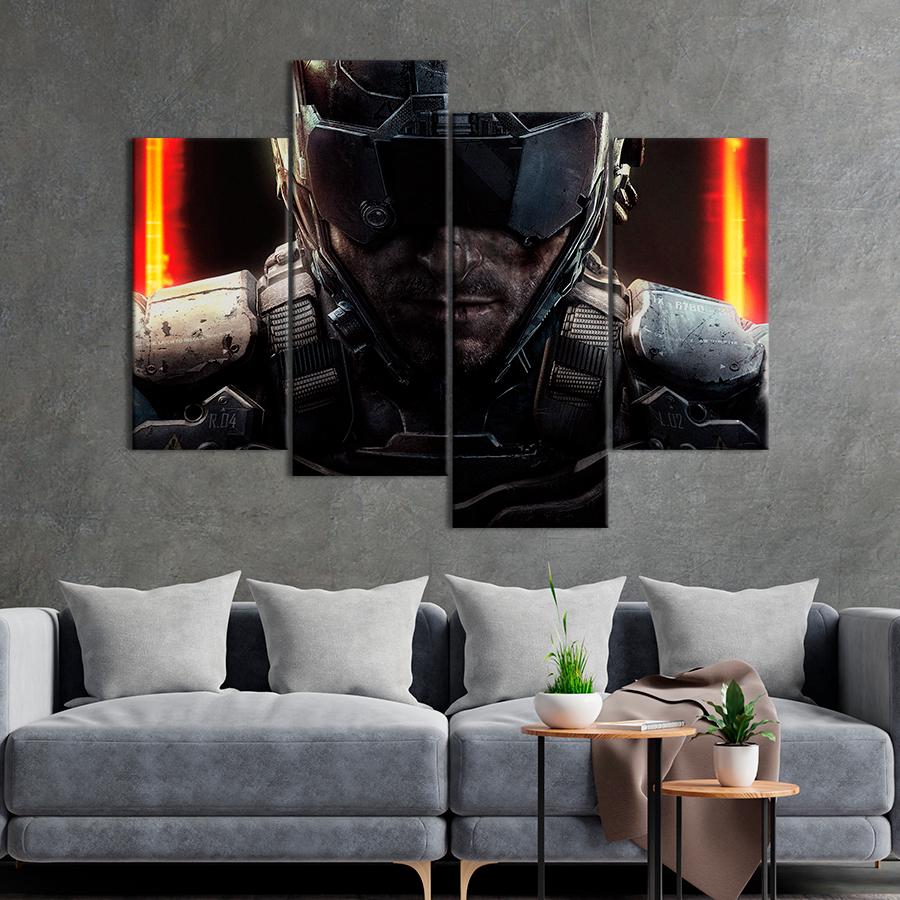 Настенний декор Портрет главного героя Call of Duty: Black Ops III 129x90 см (A161-4)