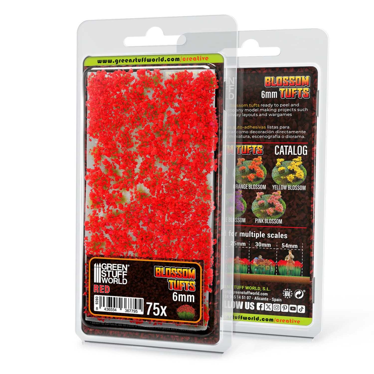 Цветы искусственные для моделирования GSW Blossom Tufts Red (13002)