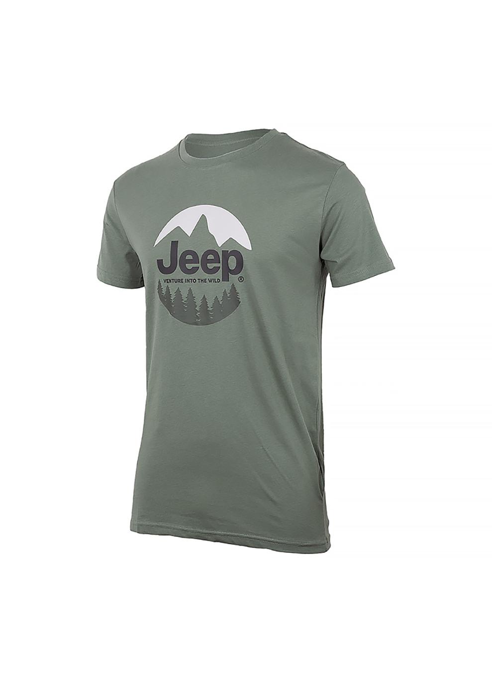 Футболка мужская JEEP T-SHIRT The spirit of Adventure L Хаки (O102587-E847 L)