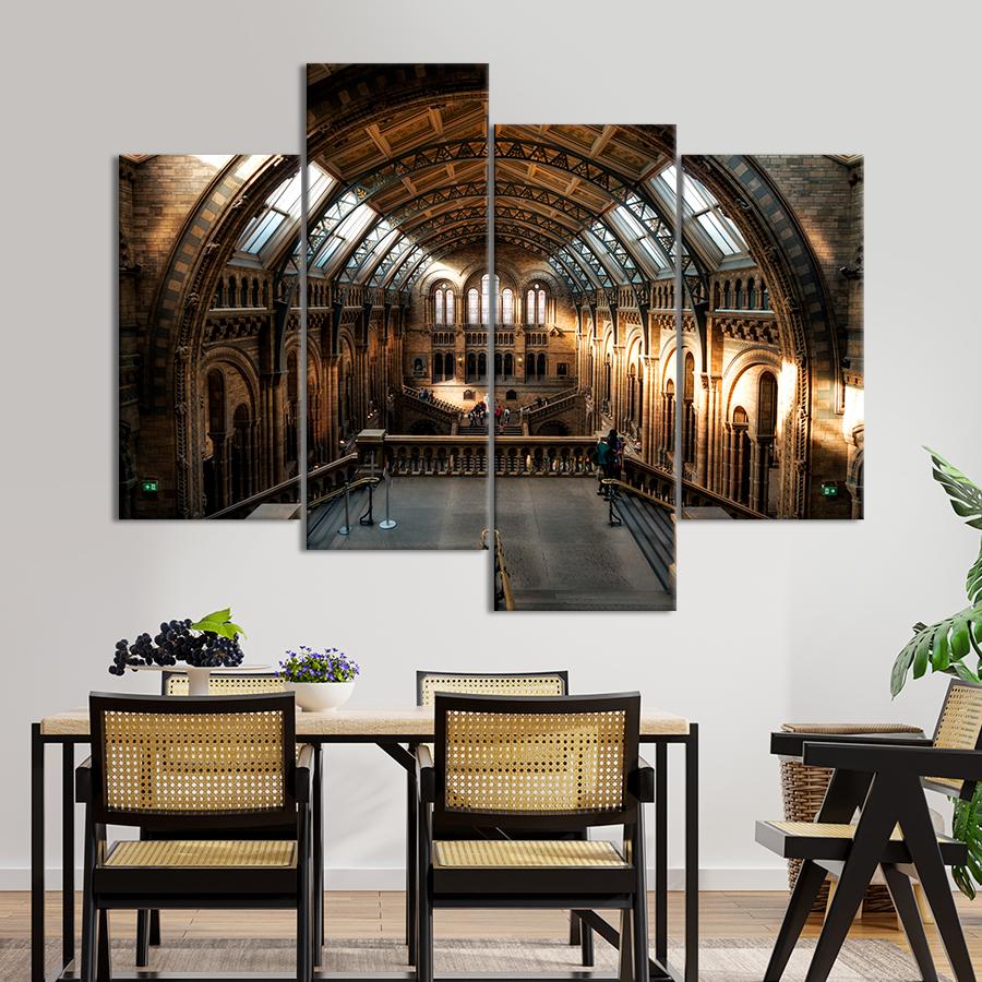 Картина город Лондонский Музей естествознания 129x90 см (A652-4)