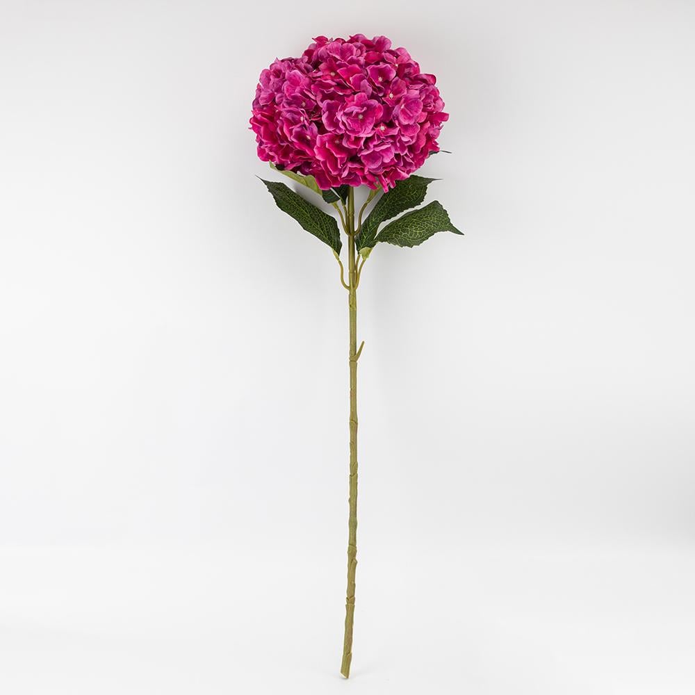 Штучна гортензія з найбільшим бутоном 93 см Фуксія (2024-011)