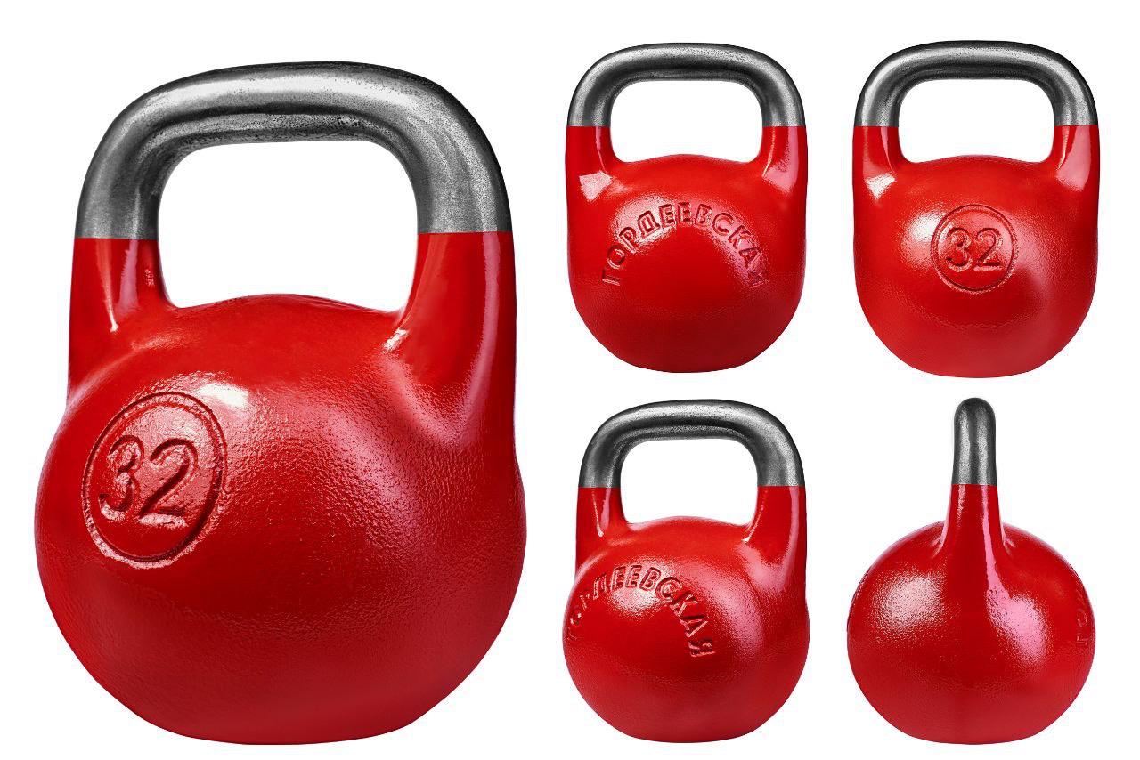 Гиря чавунна цільна 32 кг Червоний (9676790) - фото 2 Гиря чавунна цільна 32 кг Червоний (9676790) - фото 2